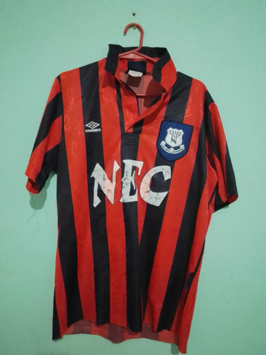 Camiseta De Futbol Retro Club Everton Año 92 Marca Umbro