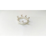 Anillo Corona De Plata 0.925 Hermoso Reina Princesa Crown