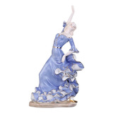 Figura Hecha A Mano Porcelana Mujer, Mxmcb-001, 1pza, 18x34x