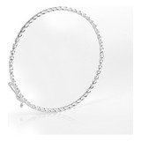 Bracelete Algema Pulseira Fio Torcido Prata 925 Legitima Top