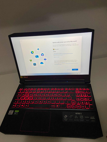 Notebook Gamer Acer Nitro 5 An515-55, Intel Core I7-10750h