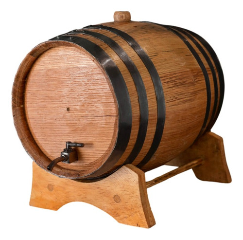 Barril De Roble Americano, 10 L-calidad, Con Llave De Metal.