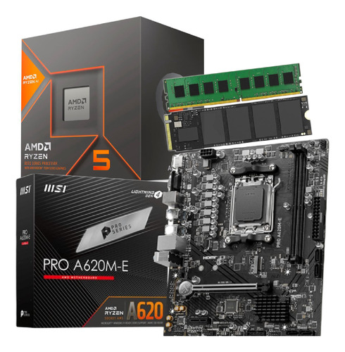 Combo Actualización Pc Amd Ryzen 8500g + 8gb Ssd 256gb 