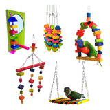  Kit Calopsita Papagaios Encanto Das Aves Brinquedos