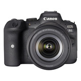  Canon Eos Kit R6 + Lente 24-105mm Is Stm Sin Espejo Color  Negro