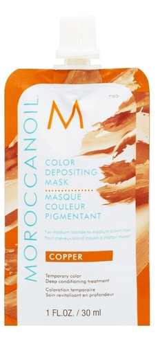Moroccanoil Máscara Color Temporal Nutritiva Copper 30ml 6c