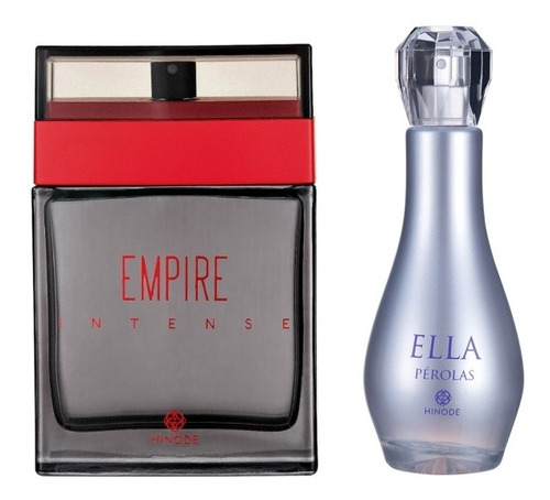 Perfume Feminino Ella Pérolas. Masculino Empire Intense.