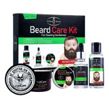 Kit Reparacion Barba Shampo Gel Aceite Balsamo