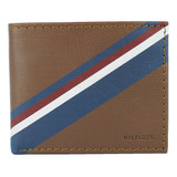 Cartera De Cuero Hombre Tommy Hilfiger Doble Billetera