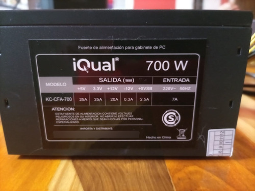 Fuente Iqual 700w