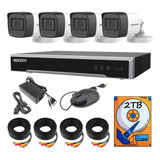 Kit Video Vigilancia Epcom 4 Cámaras 5mp Audio / 2tb