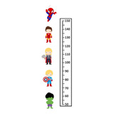 Medidor Infantil Los Vengadores Bebes  Regla 1m Figuras 20cm