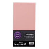 Goma De Grabado Linoleo Timbres Speedball 15x30 Cms Color Del Exterior Rosa