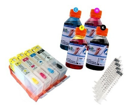 Cartuchos Recargables 670 564 920 Para Hp + 240ml Tinta