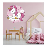 Vinilos Decorativos Unicornios Infantiles 1,20 X 1,20 Metros