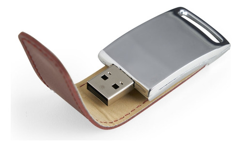 Pen Drive Chaveiro De Couro 8gb Personalizado