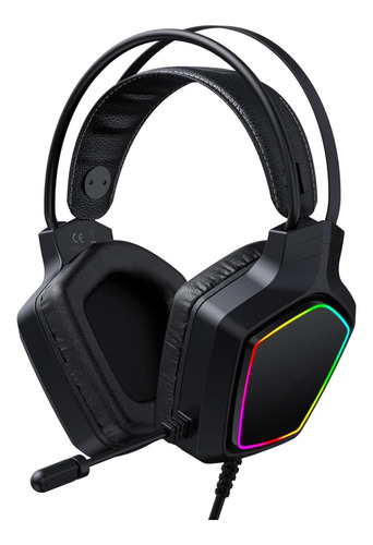 Diadema Gamer Rgb Auriculares Con Microfono Usb 50mm Pc Mac