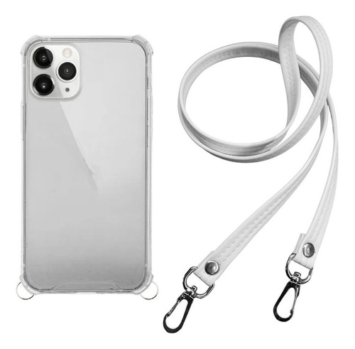 Funda Colgante Correa Cuerina Cosida Para iPhone 13 Pro Max