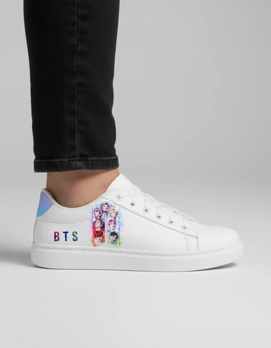 Tenis Juveniles Unisex Diseño Bts Colores