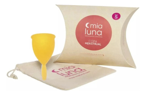 Copa Menstrual Mia Luna Naranja Talla S