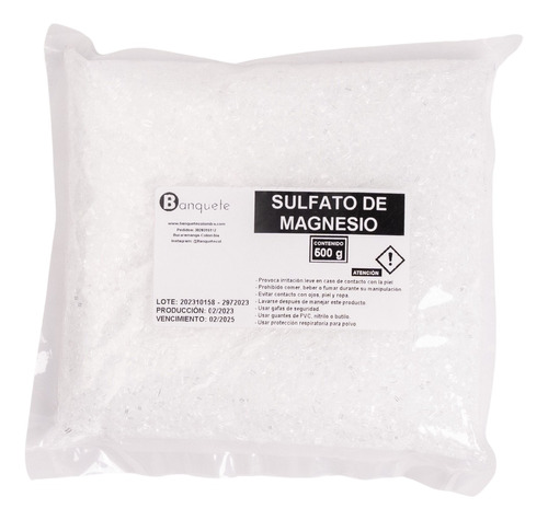 Sulfato De Magnesio Usp 500gr