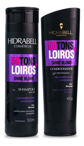 Shampoo E Condicionador Desamarelador E Matizador  Hidrabell