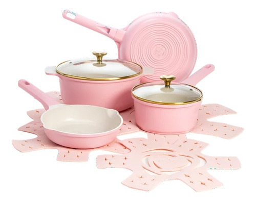 Set De Sartenes Rosas Paris Hilton Ceramica