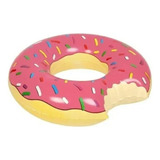 Flotador Dona Donuts Frutilla 70cm Inflable Para Niños