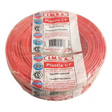 Cable Unipolar 1 X 4mm Rojo Plastix Cf | Imsa (rollo 100mts)