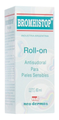 Bromhistop Antisudoral Para Piel Sensible Roll On 60ml