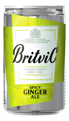 Britvic Ginger Ale Lata 150 Ml X1 Un Importada Reino Unido