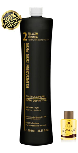 Lalá Hair Blindagem Dos Fios Selagem 1l + Argan