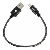 Cabo Carregador Usb Para iPhone 20cm Curto Pequeno Lightning