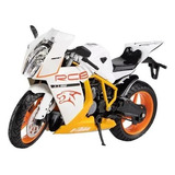 Motocicleta Deportiva Ktm Rc8 En Miniatura De Metal 1/12 [u]