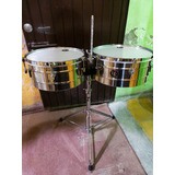 Timbales Lp Modelo Tito Puente Medidas 14 Y15! 