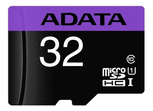 Cartão De Memória Adata Ausdh32guicl10-ra1  Premier Com Adaptador Sd 32gb