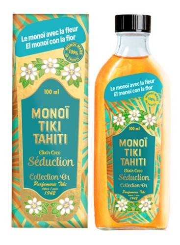 Monoi Tiki Tahiti Elixir Oro Coco Rostro Cuerpo Y Pelo
