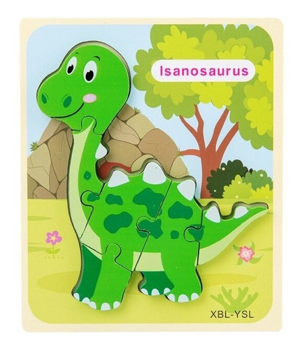 Rompecabezas Dinosaurios 3d Niños Didáctico
