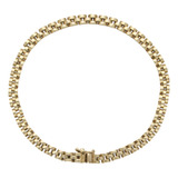 Pulsera De 14k Oro Amarillo, 10.8 Gramos