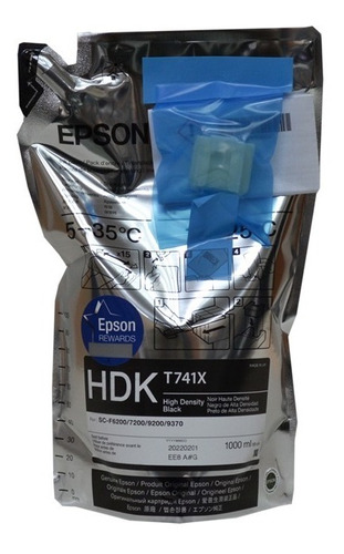 Tinta Epson Ultrachrome Ds Negro Hdk T741x 