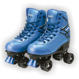 Patins Quatro Rodas Quad Bota 35-38 Azul Fenix