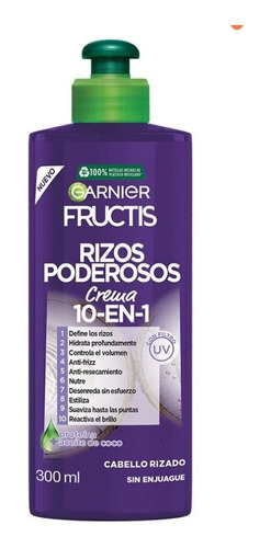 Crema Para Peinar Garnier Control Y Definición Rizos 300 Ml