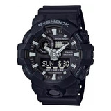 Relógio Casio G-shock Ga-700-1bdr - Da Casio + Cor Da Correia Preto Cor Do Bisel Preto Cor Do Fundo Preto