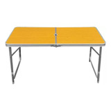 Mesa Plegable 120x60 Aluminio Melamina Playa Camping Pesca