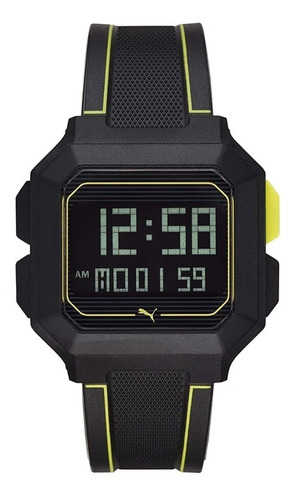 Reloj Puma Hombre Silicona Digital Cuadrado Deportivo P5024