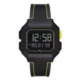 Reloj Puma Hombre Silicona Digital Cuadrado Deportivo P5024