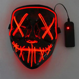 Mascara Led Neon Cosplay Fantasia Masculina Terror Adulta