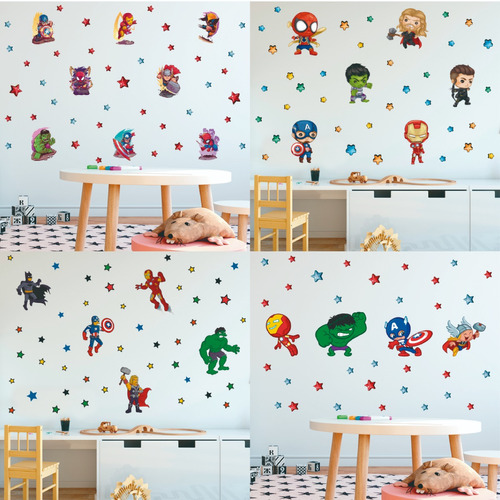 Vinilos Decorativos Infantiles Nenes Superheroes Avengers