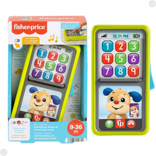 Brinquedo Telefone Infantil Deluxe Aprendizagem Hnh10 Mattel