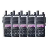 5 Radio Baofeng Uv-82 Dual Band Bateria 10000mah 10w + Fones
